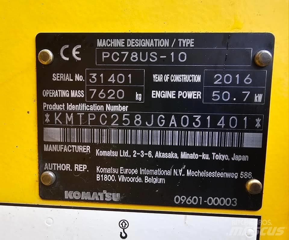 Komatsu pc78us-10 Εκσκαφάκι (διαβολάκι) < 7t