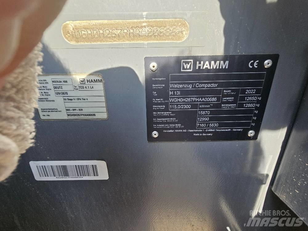 Hamm H13 i Οδοστρωτήρες μονού κυλίνδρου