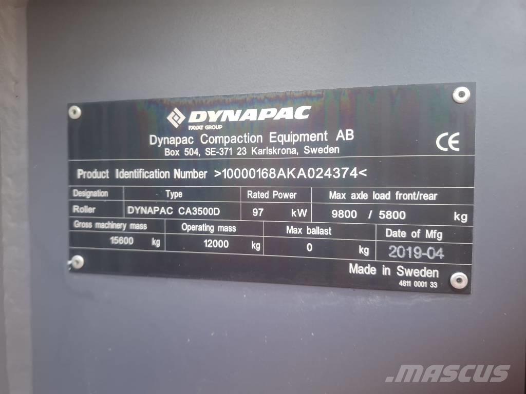 Dynapac CA 3500 D Οδοστρωτήρες μονού κυλίνδρου