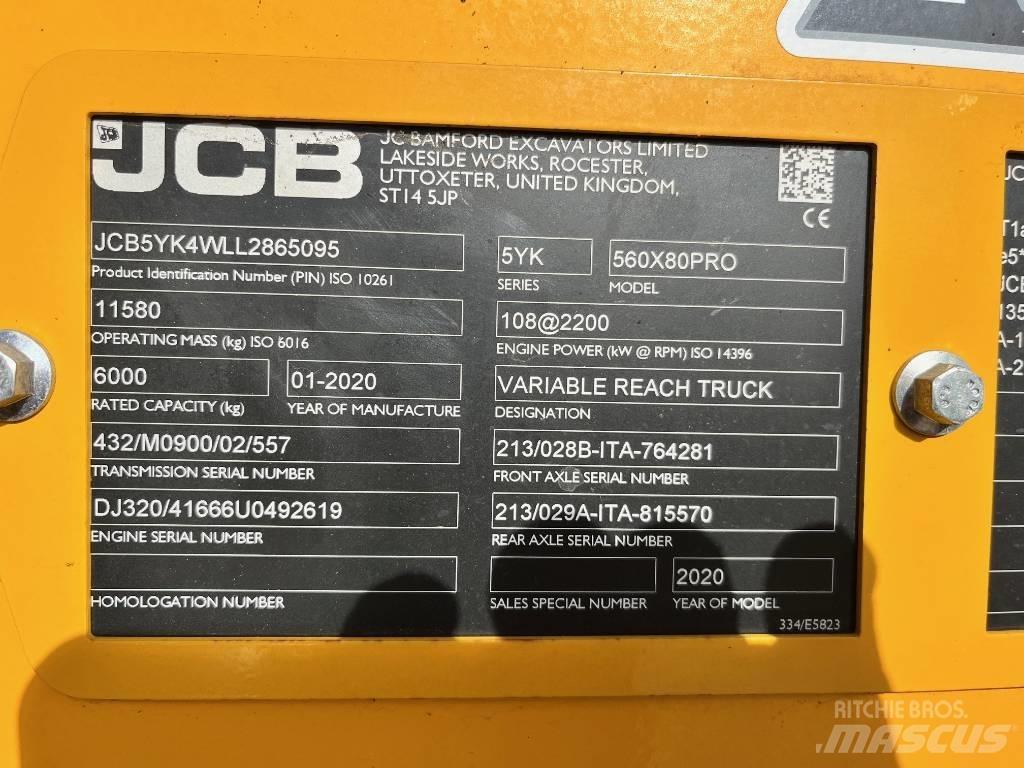 JCB 560-80 AGRI PRO Τηλεσκοπικοί ανυψωτές