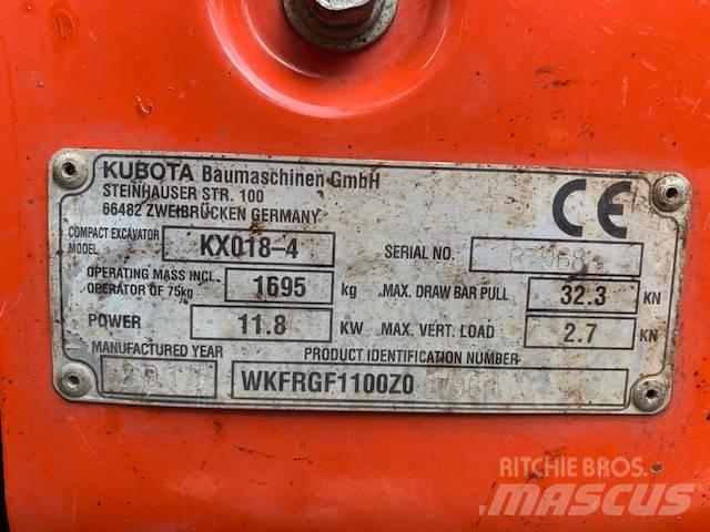 Kubota KX 018-4 Εκσκαφάκι (διαβολάκι) < 7t