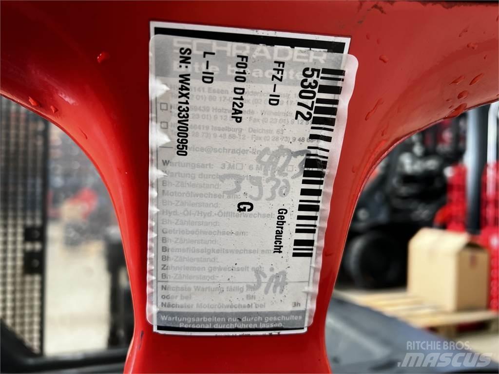 Linde D12AP Παλετοφόρα πεζού χειριστή με ιστό
