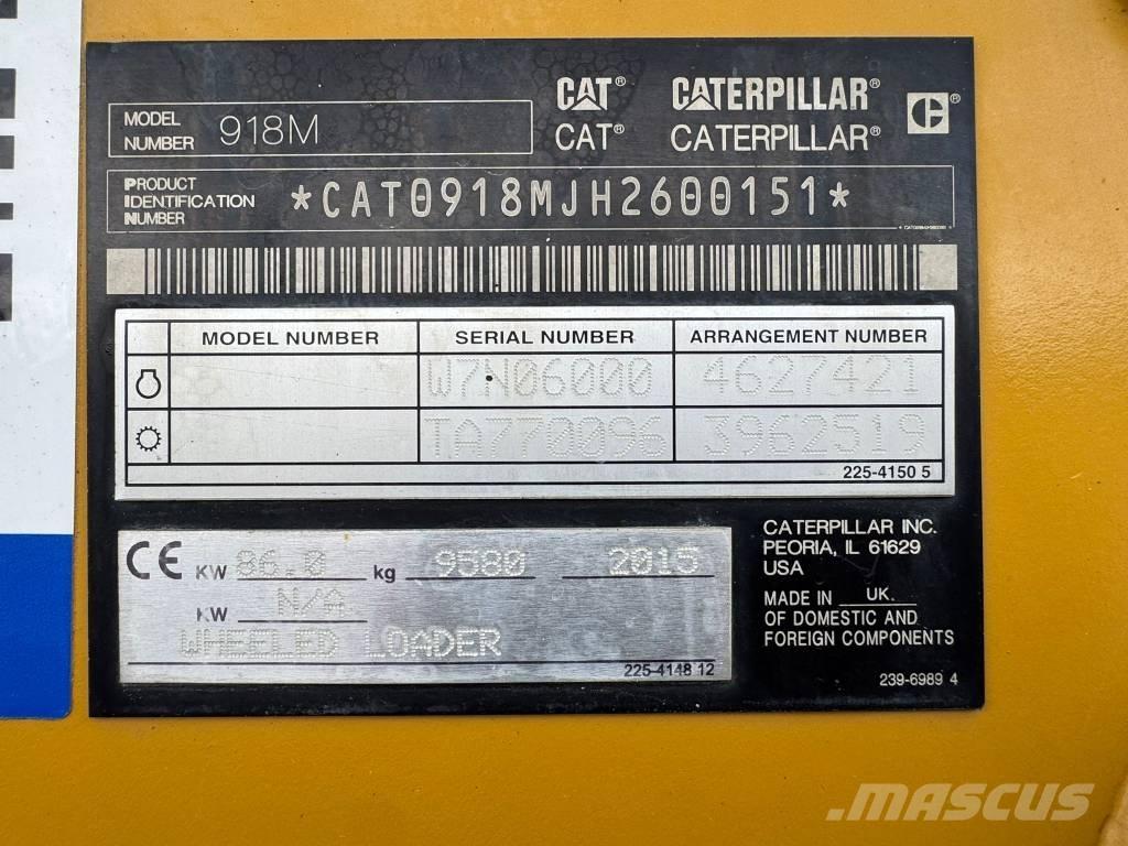 CAT 918 M Φορτωτές με λάστιχα (Τροχοφόροι)