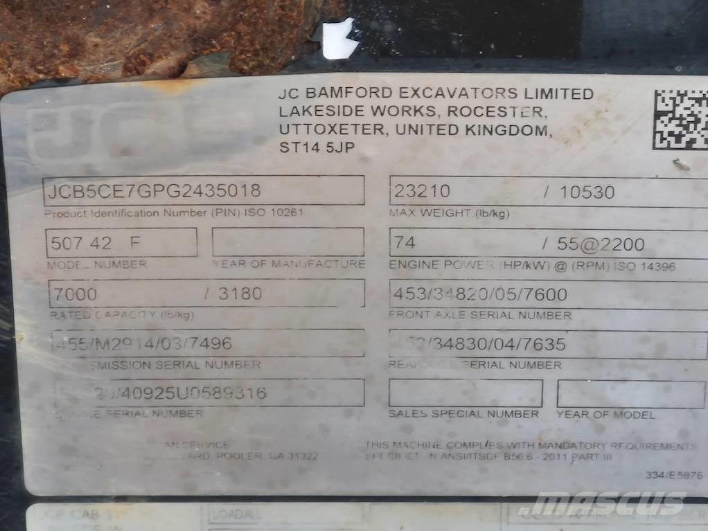 JCB 507-42 Τηλεσκοπικοί ανυψωτές