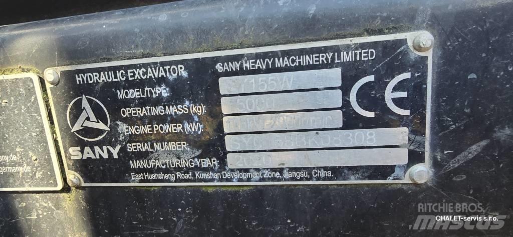 Sany SY 155 W Εκσκαφείς με τροχούς - λάστιχα