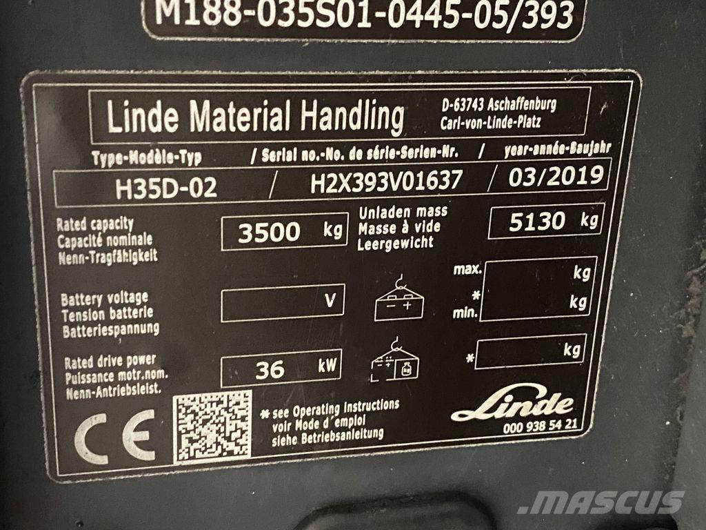 Linde H35D-02 Πετρελαιοκίνητα Κλαρκ