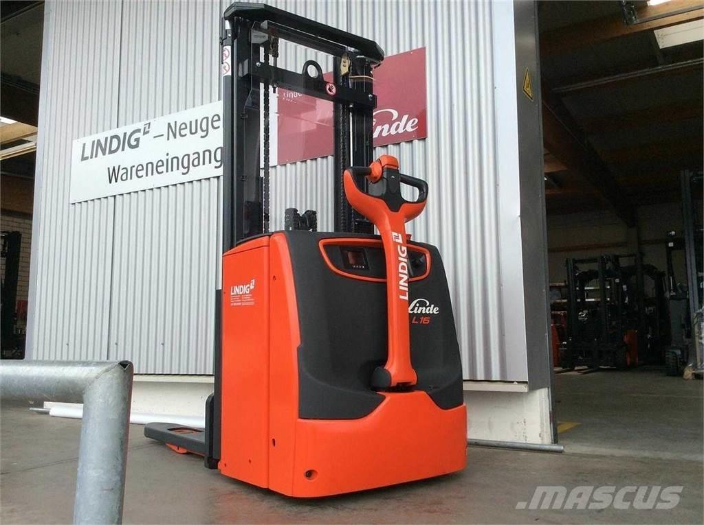 Linde L16I Παλετοφόρα πεζού χειριστή με ιστό