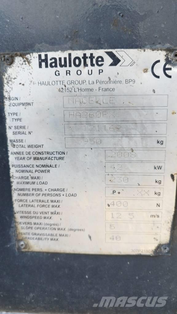 Haulotte HA 260 PX Ανυψωτήρες με αρθρωτό βραχίονα