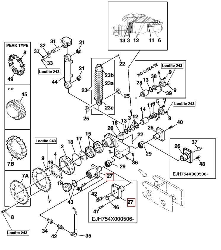  Sworzeń F063515 Κεφαλές συλλεκτικών μηχανών