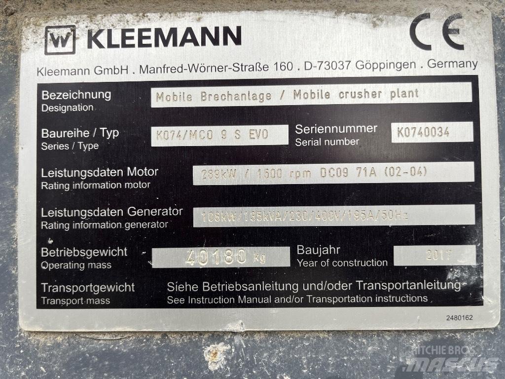 Kleemann MC 09 S Κινητοί σπαστήρες