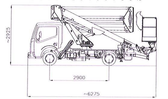 Skyking E209PX Εναέριες πλατφόρμες τοποθετημένες σε φορτηγό