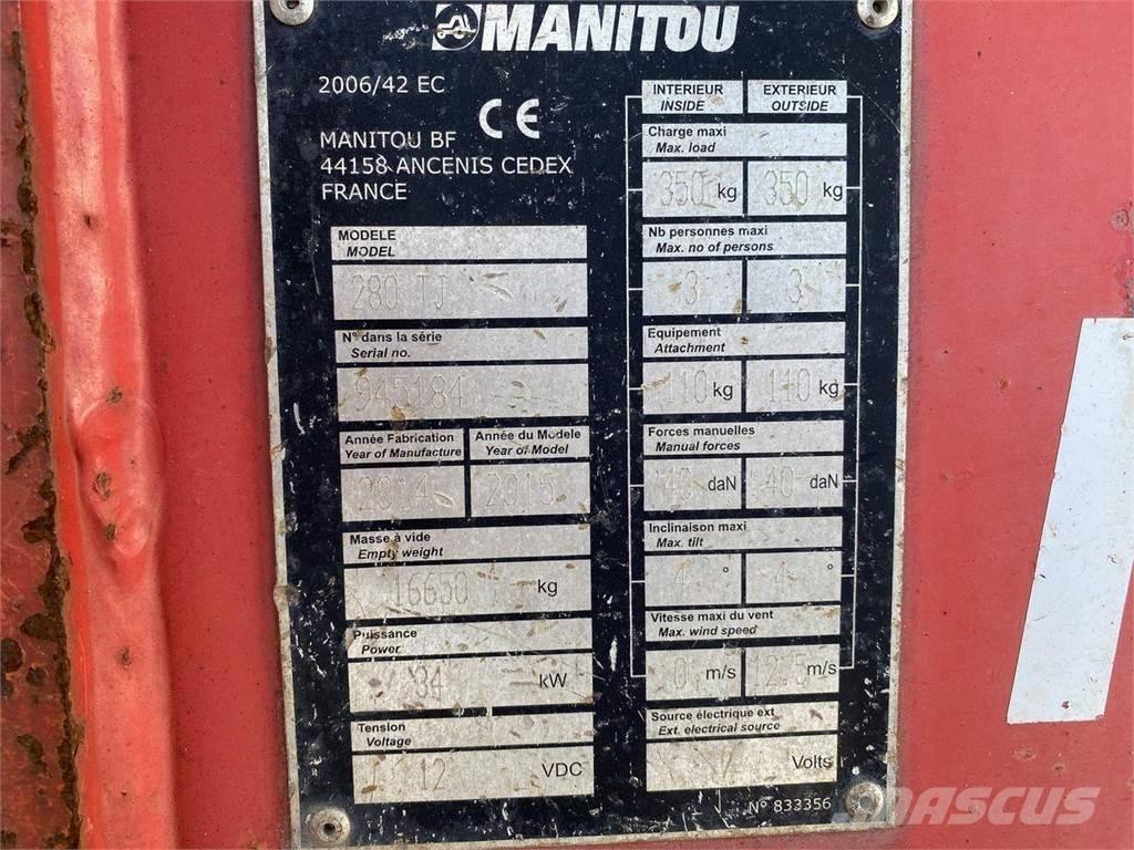 Manitou 280TJ Ανυψωτήρες με αρθρωτό βραχίονα
