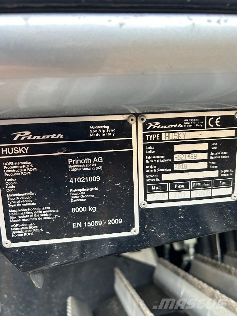 Prinoth Husky Χιονοστρωτήρες