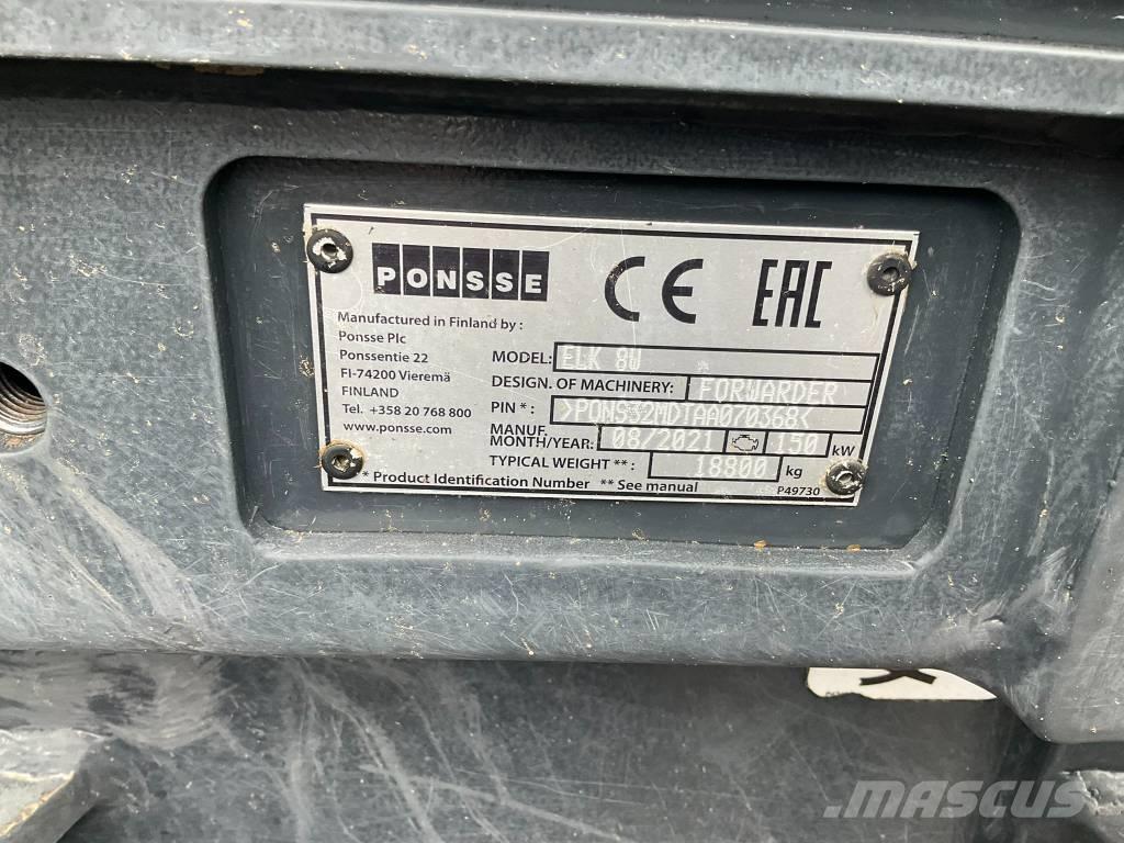 Ponsse ELK 8W Μεταφορείς ξυλείας