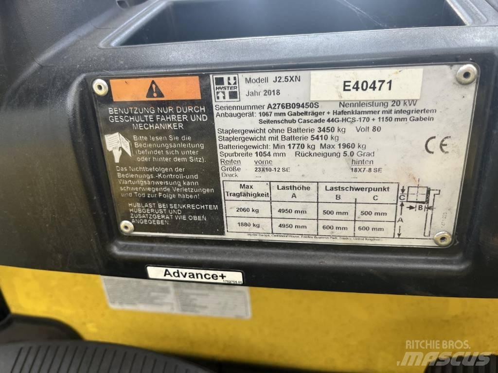 Hyster J2.5XN Ηλεκτρικά περονοφόρα ανυψωτικά κλαρκ