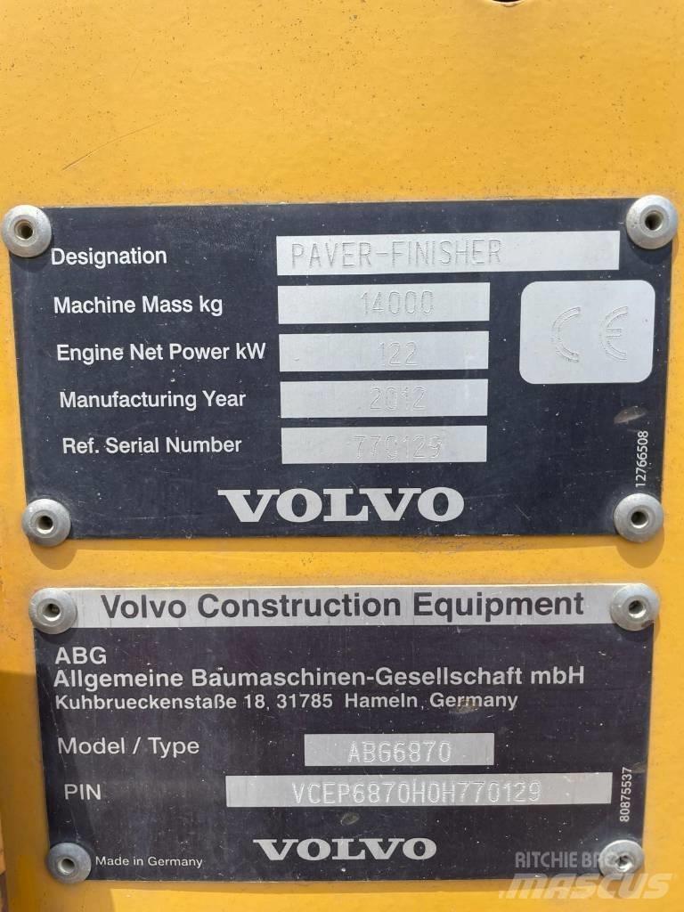 Volvo ABG 6870 Επίστρωση ασφάλτου