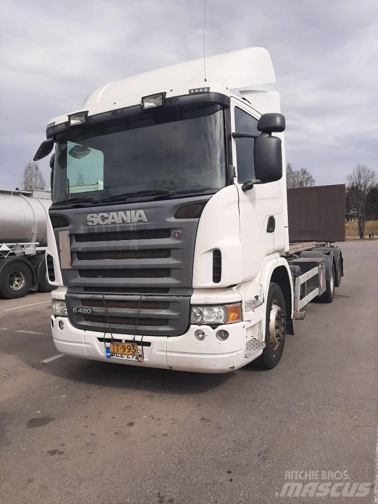 Scania G 420 Φορτηγά για εμπορευματοκιβώτια