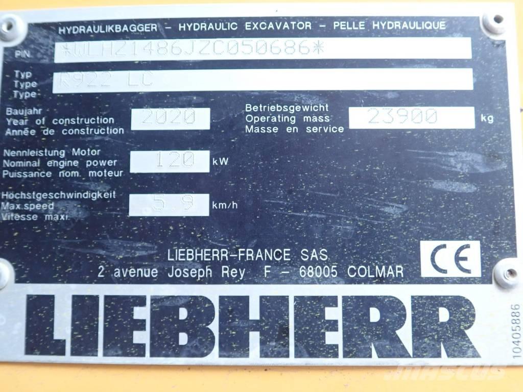 Liebherr R 922 LC Εκσκαφείς με ερπύστριες