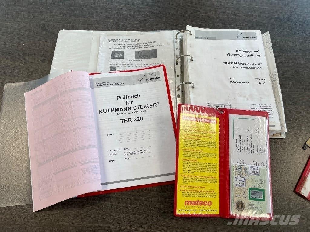 Ruthmann TBR 220 Εναέριες πλατφόρμες τοποθετημένες σε φορτηγό