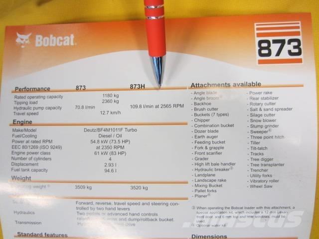 Bobcat 873 HF Φορτωτάκια