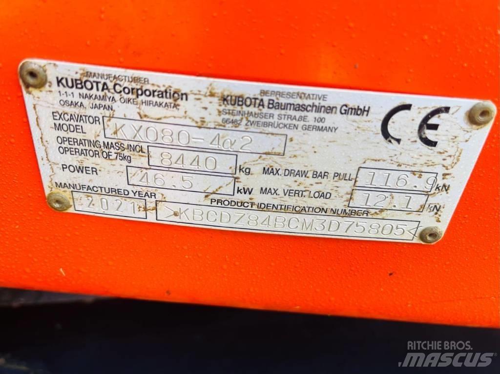 Kubota KX 080-4 Μίνι εκσκαφείς 7t - 12t