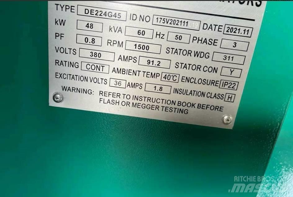  Pheatonn 60KVA Γεννήτριες ντίζελ