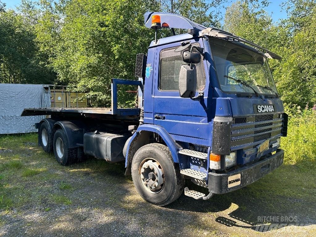 Scania 113 Φορτηγά ανατροπή με γάντζο