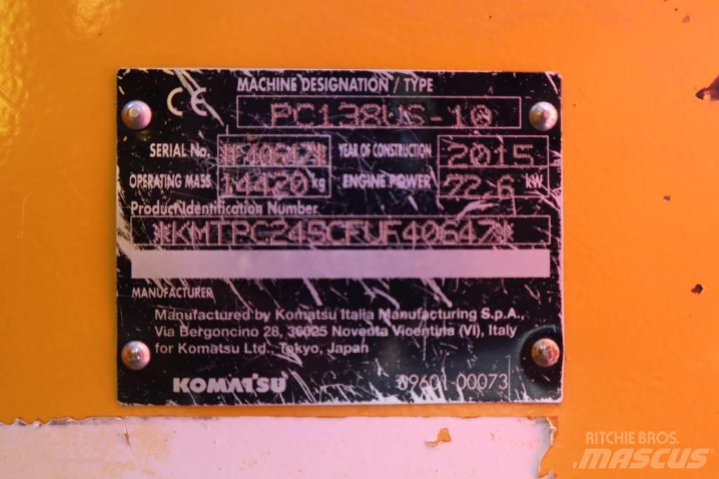 Komatsu PC138US-10 Εκσκαφείς με ερπύστριες