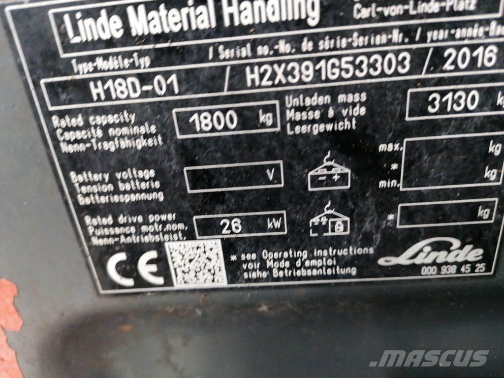 Linde H18D-02 Πετρελαιοκίνητα Κλαρκ