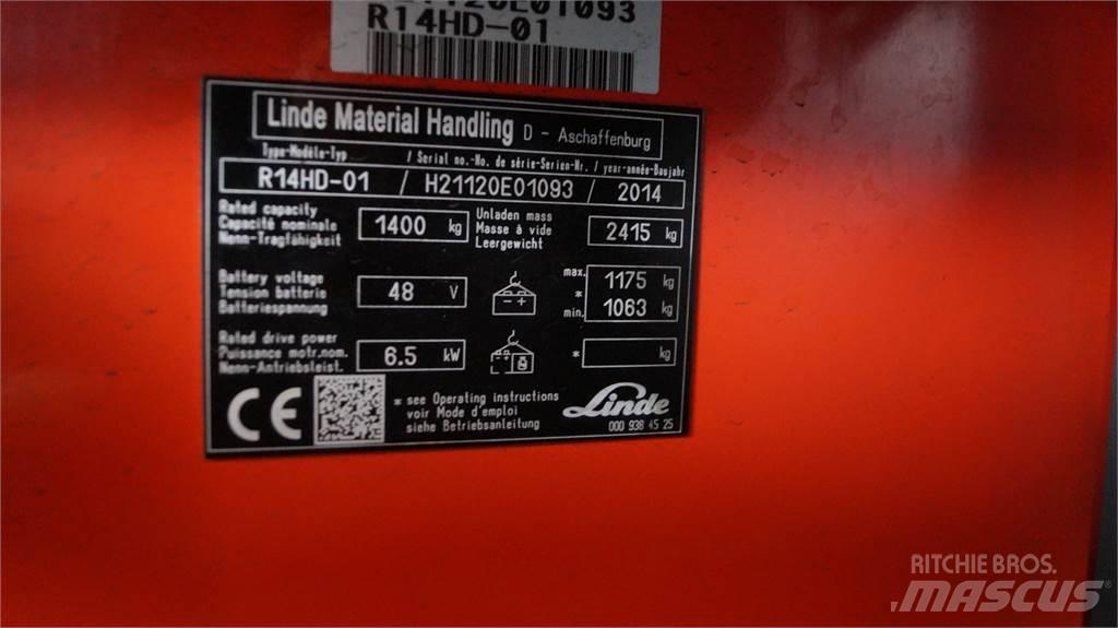 Linde R14HD Ανυψωτικά στενών δρόμων