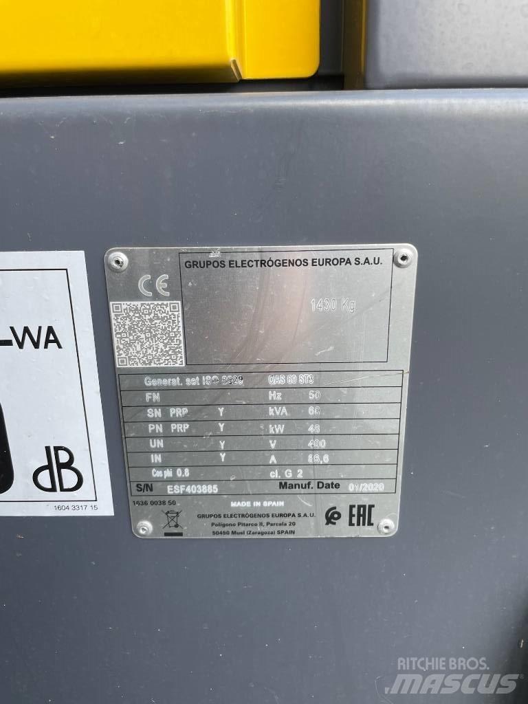 Atlas Copco QAS 60 Κατασκευές - Άλλα