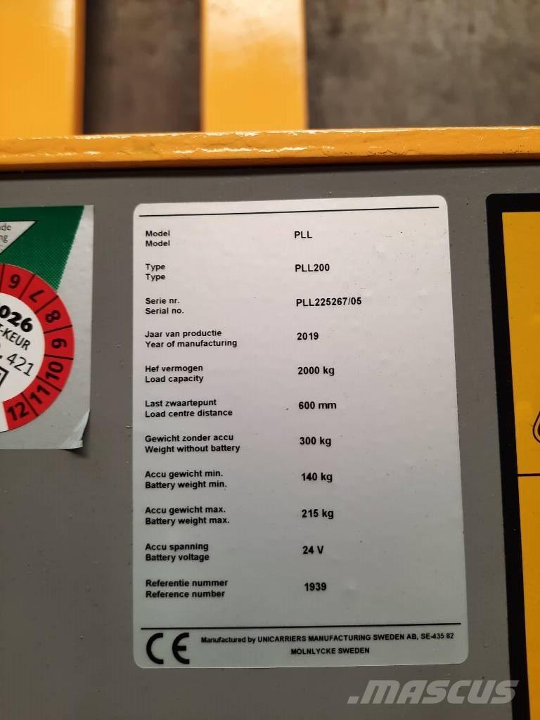 UniCarriers PLL200 Χειροκίνητο περονοφόρο ανυψωτικό