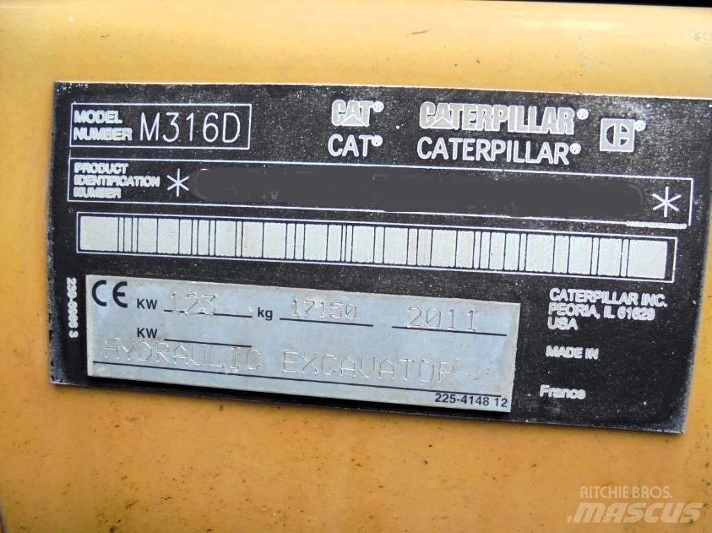 CAT M 316 D Εκσκαφείς με τροχούς - λάστιχα