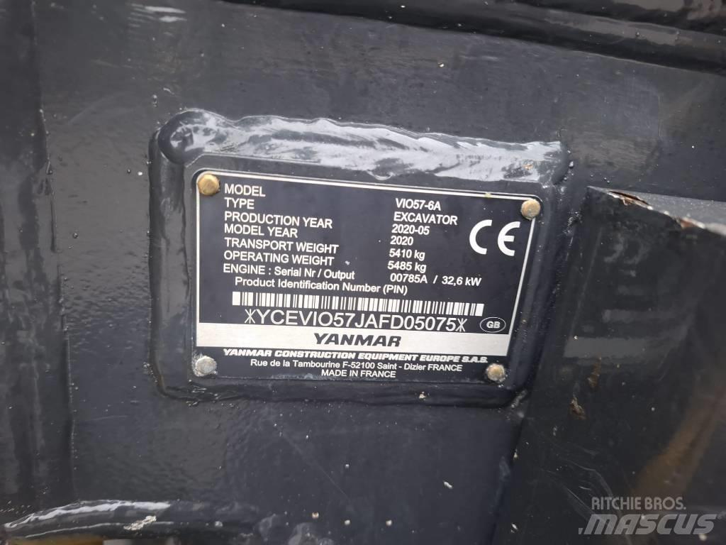 Yanmar Vio 57-6A Εκσκαφάκι (διαβολάκι) < 7t