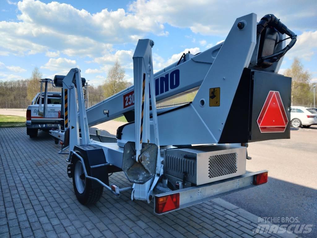 Dino 230 T Skylift Εναέριες πλατφόρμες τοποθετημένες σε ρυμούλκα