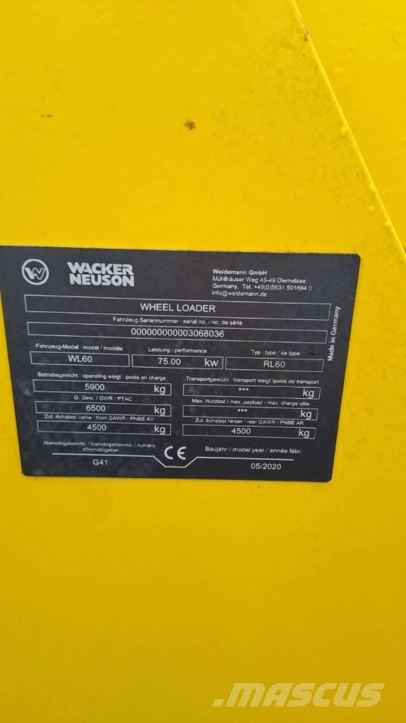 Wacker Neuson WL60 Φορτωτές με λάστιχα (Τροχοφόροι)
