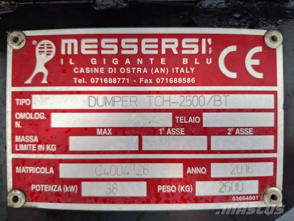 Messersi TCH 2500 BT Ερπυστριοφόρα Dumpers - Ντάμπερ