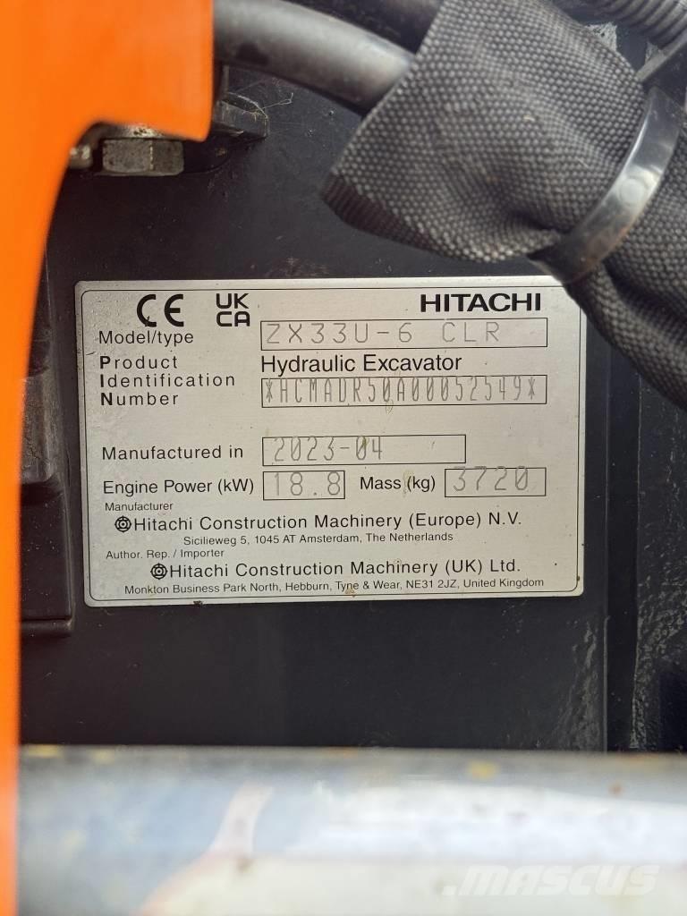 Hitachi ZX 33 U-6 Εκσκαφάκι (διαβολάκι) < 7t