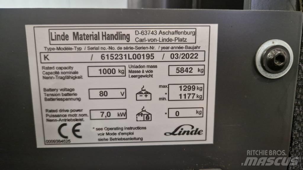 Linde K Ηλεκτρικά περονοφόρα ανυψωτικά κλαρκ