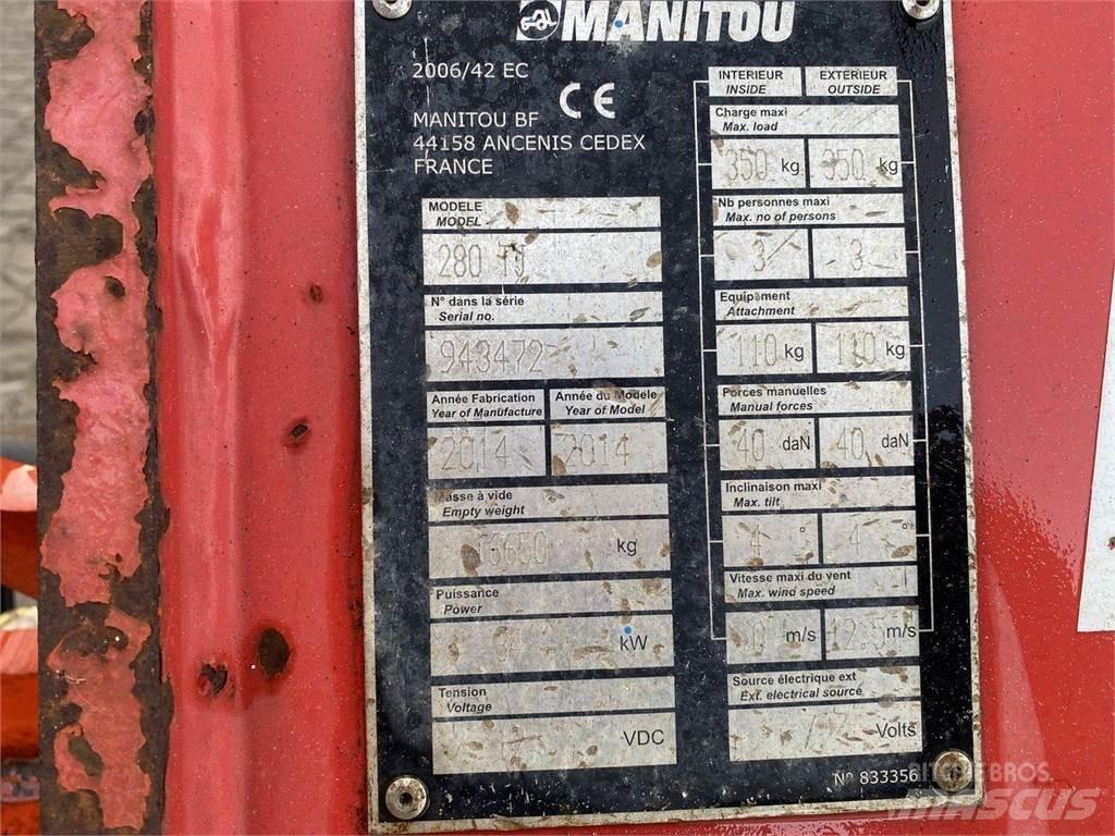 Manitou 280TJ Ανυψωτήρες με αρθρωτό βραχίονα