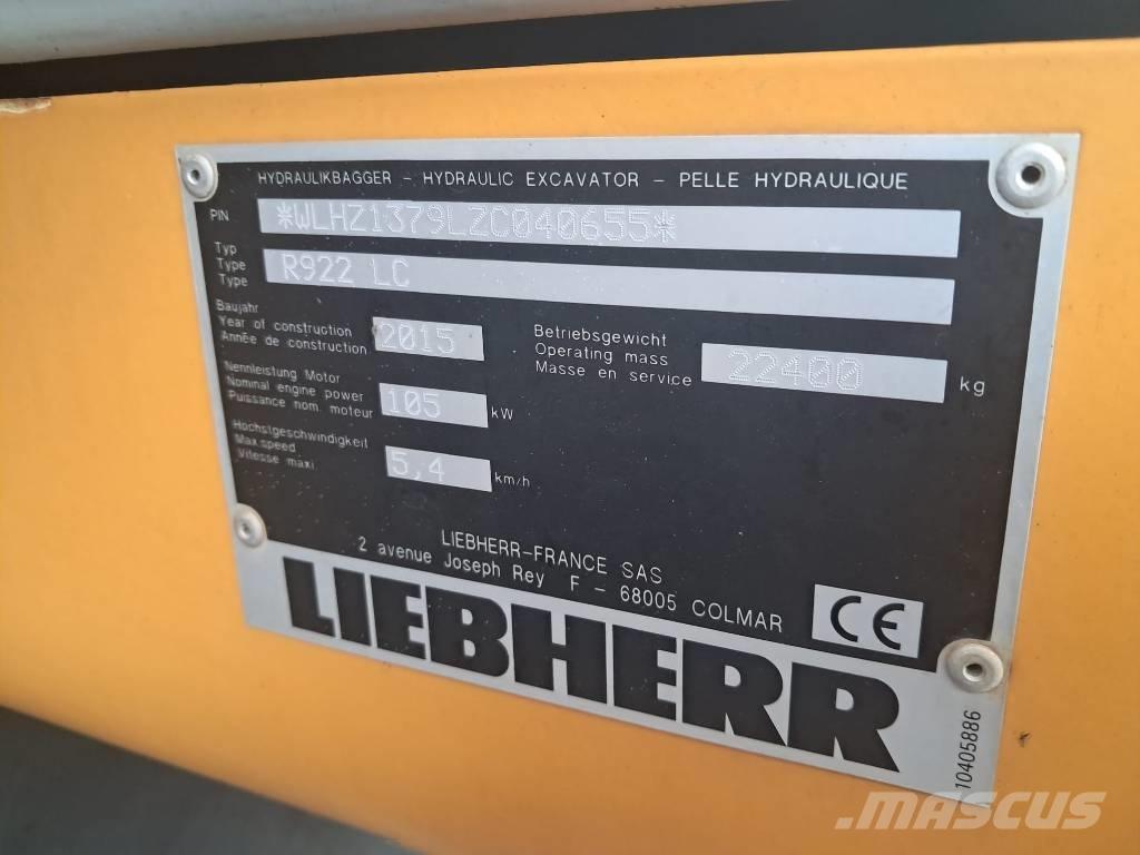 Liebherr R 922 LC Εκσκαφείς με ερπύστριες