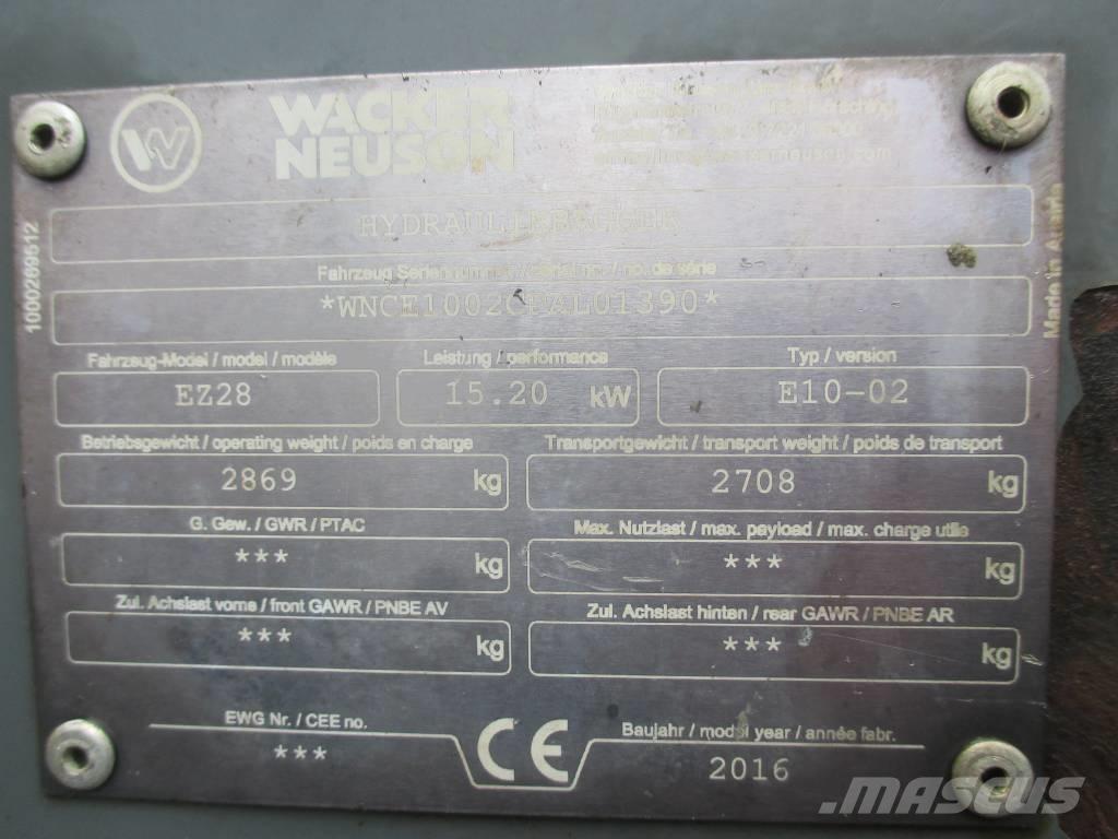 Wacker Neuson EZ 28 Εκσκαφάκι (διαβολάκι) < 7t