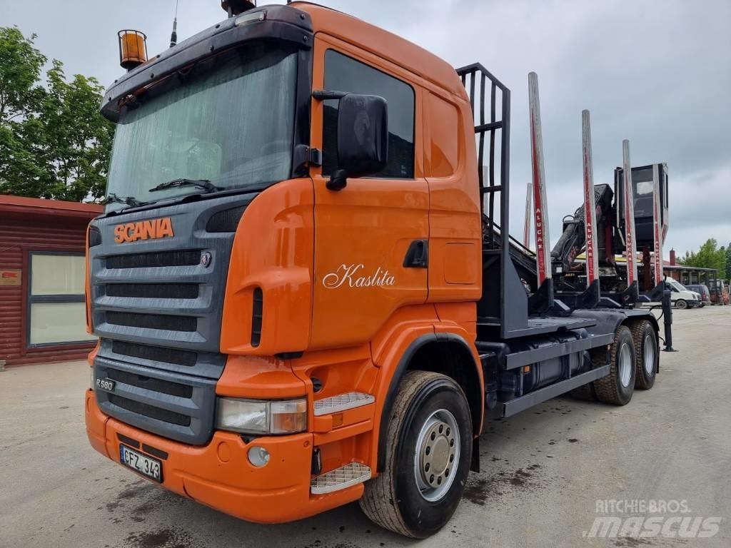 Scania R 580 Φορτηγά ξυλείας