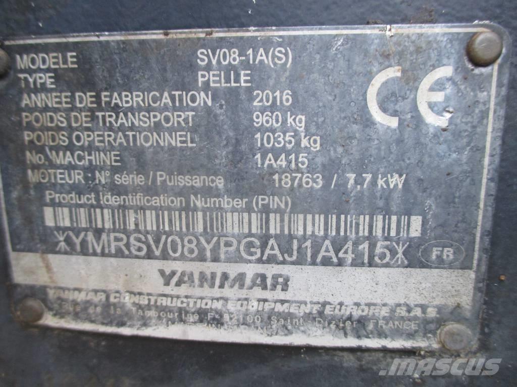 Yanmar SV 08-1 A Εκσκαφάκι (διαβολάκι) < 7t