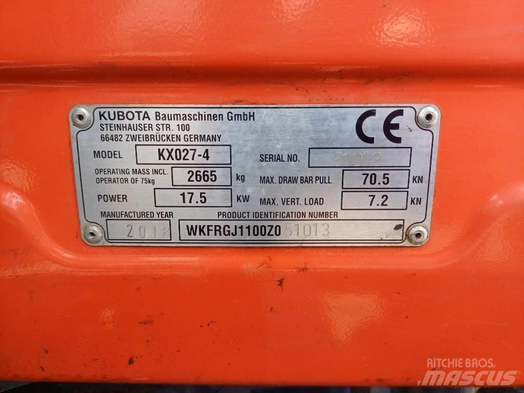 Kubota KX027-4 Εκσκαφάκι (διαβολάκι) < 7t