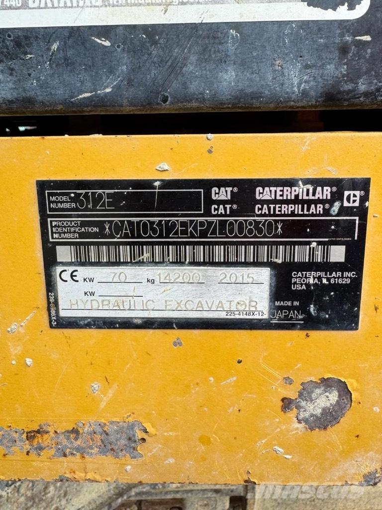 CAT 312 E Εκσκαφείς με ερπύστριες