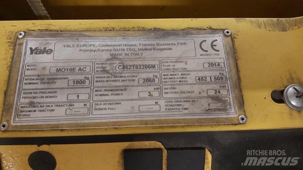 Yale MO10E Περονοφόρο ανυψωτικό συλλογής παραγγελιών μικρού ύψους