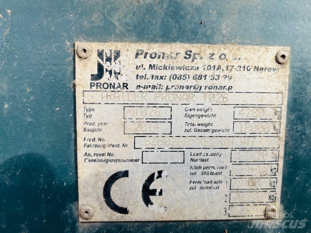 Pronar M026 Ρυμούλκες δεμάτων