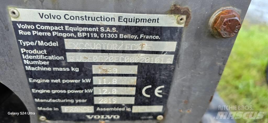 Volvo EC 20 E Εκσκαφάκι (διαβολάκι) < 7t