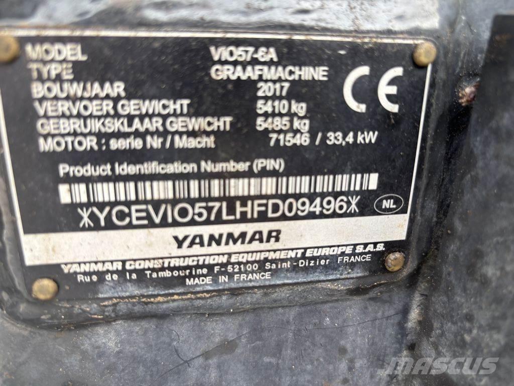 Yanmar YAN VIO57 Εκσκαφάκι (διαβολάκι) < 7t